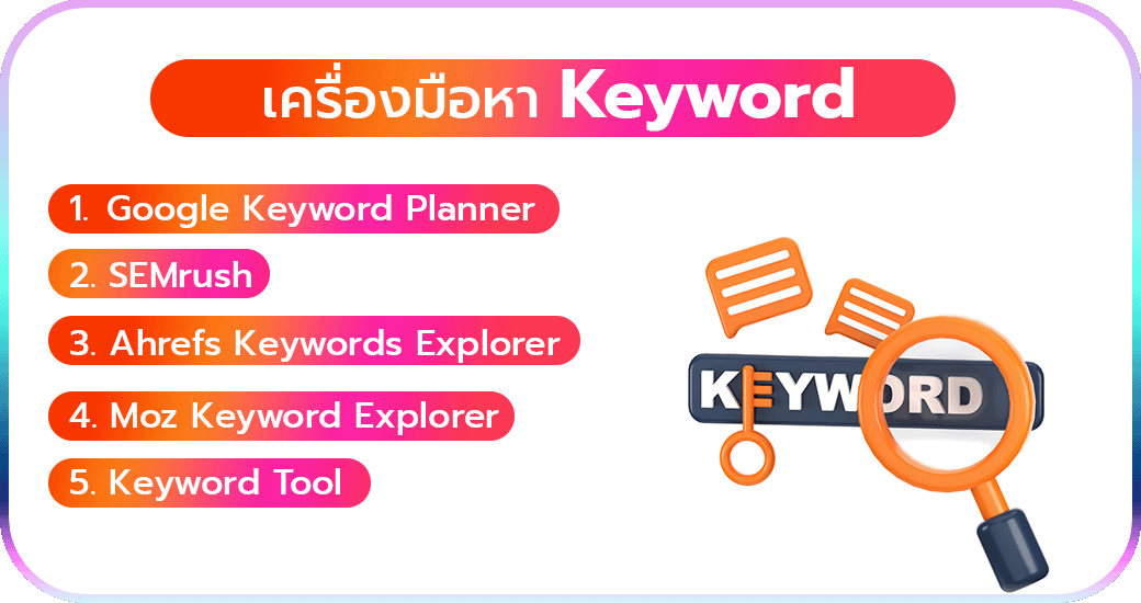 เครื่องมือหา Keyword