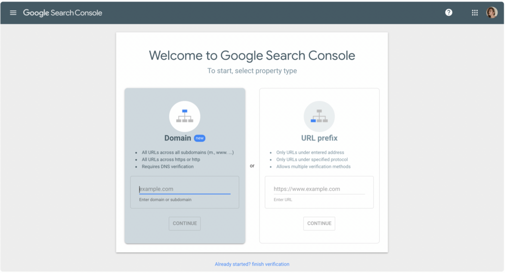 ลงทะเบียนเว็บไซต์ของคุณใน Google Search Console 